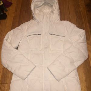 Womens White Roxy Puffer Coat Size X-Large